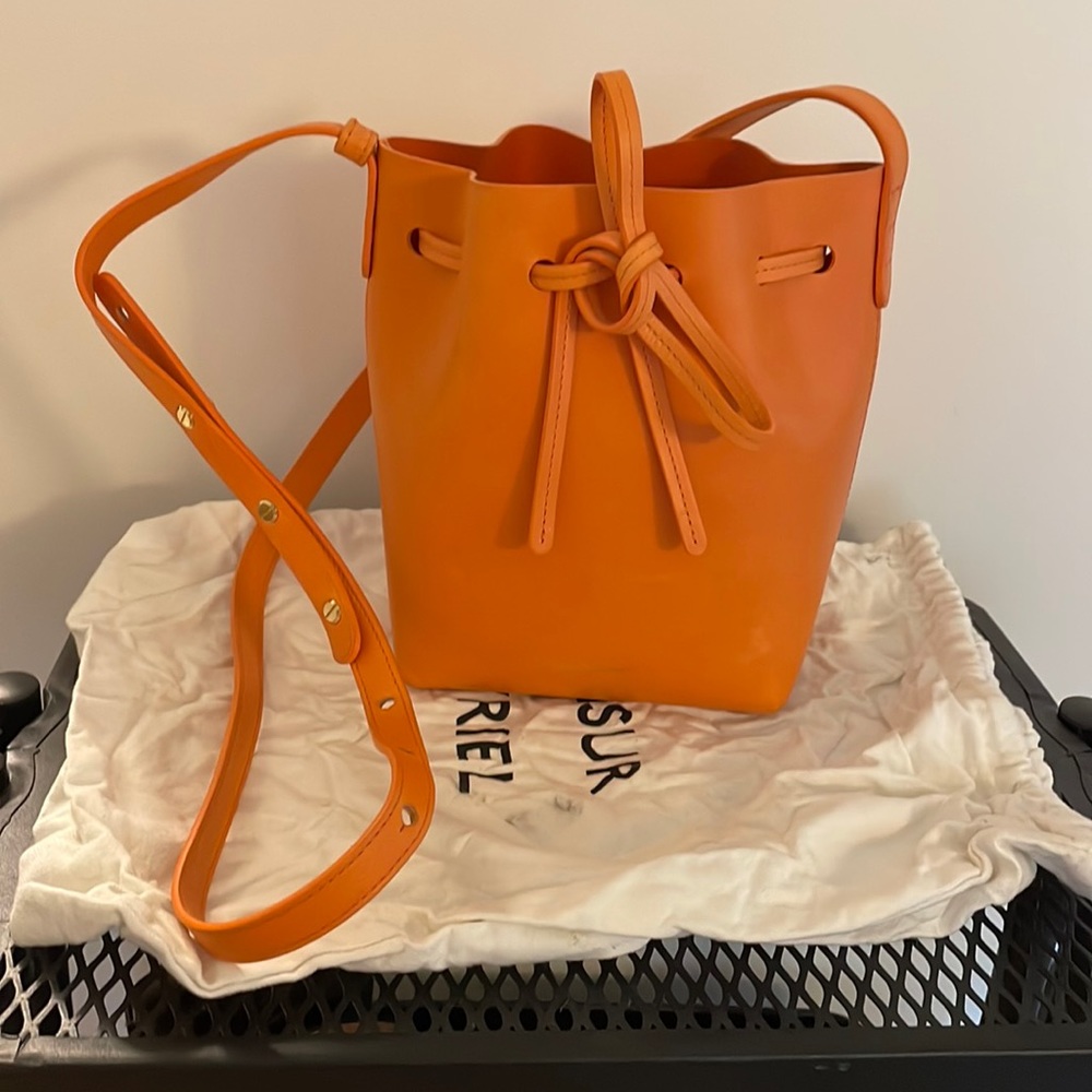 Mansur Gavriel Mini Bucket - Tangerine